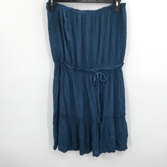 Elan Tie Waist Strapless Mini Dress SZ S - Picture 2 of 6